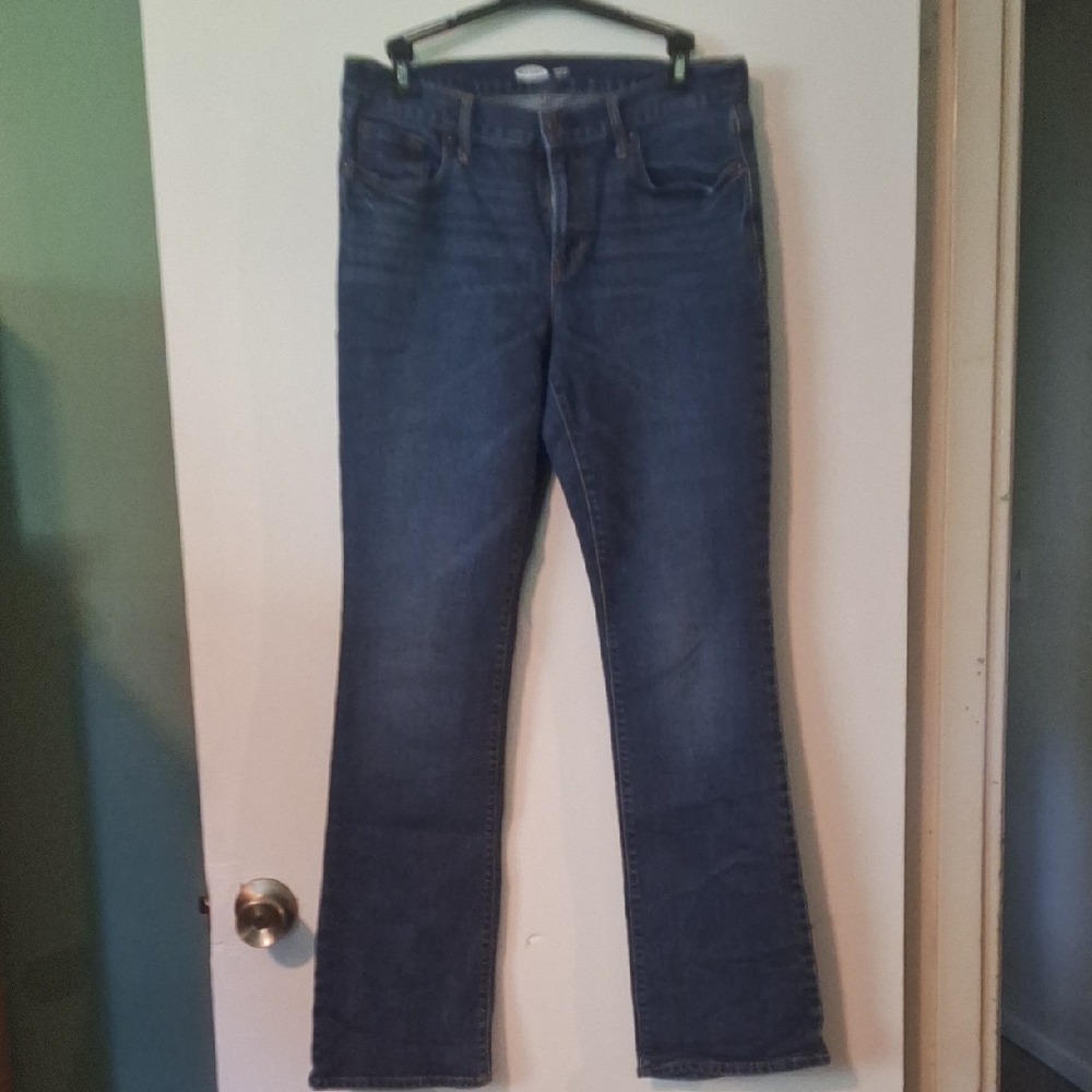 Old Navy Dark Blue Boot-Cut Jeans